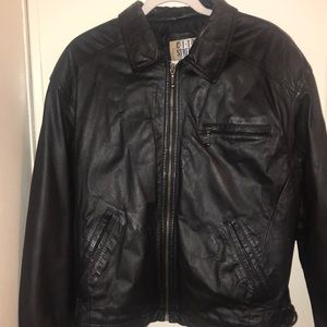 Heavy duty leather jacket